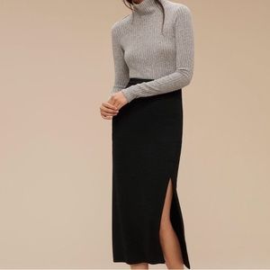 Aritzia Wilfred Free Shields Skirt Black Small